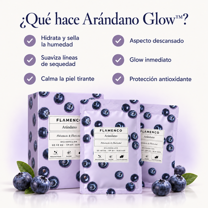 Arandano Glow - 10 Mascarillas