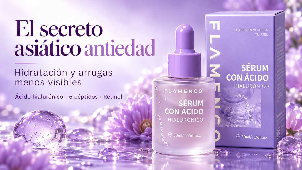 Flamenco · anuncio horizontal generado: el secreto asiático antiedad